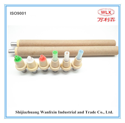 PtRh Disposable Immersion Thermocouple Temperature Measuring Probe With Triangle Contact for Steel Mill supplier