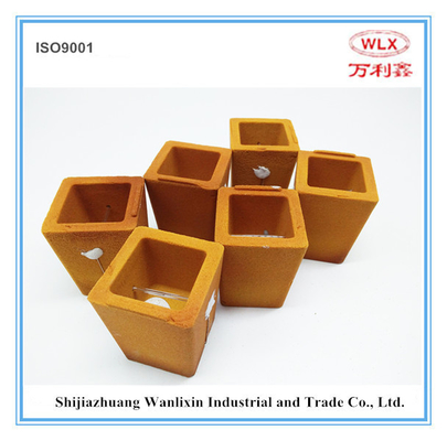 Expendable Square Thermal Analysis Carbon Cup for CE-Meter (Carbon and Silicon Analyzer) supplier